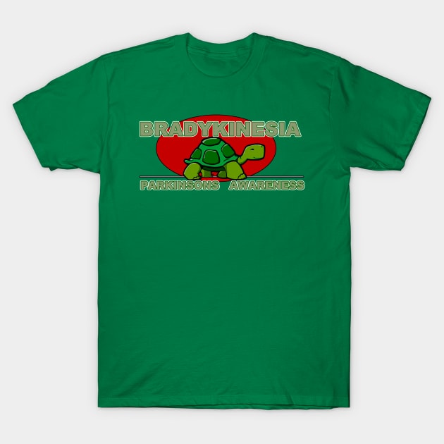 Bradykinesia "Cute Turtle" Parkinsons Awareness T-Shirt by SteveW50